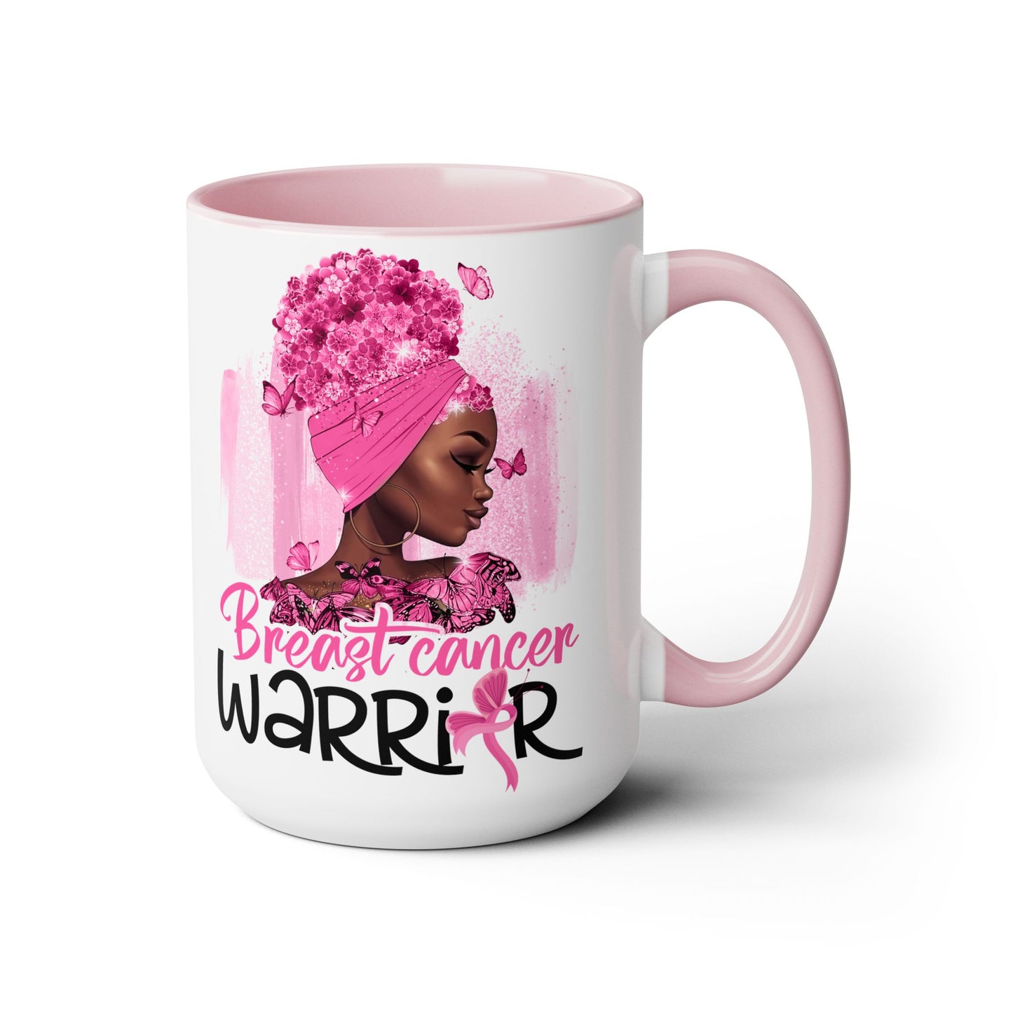 Breast Cancer Warrior Mug – Black Girl Magic 15 oz Gift