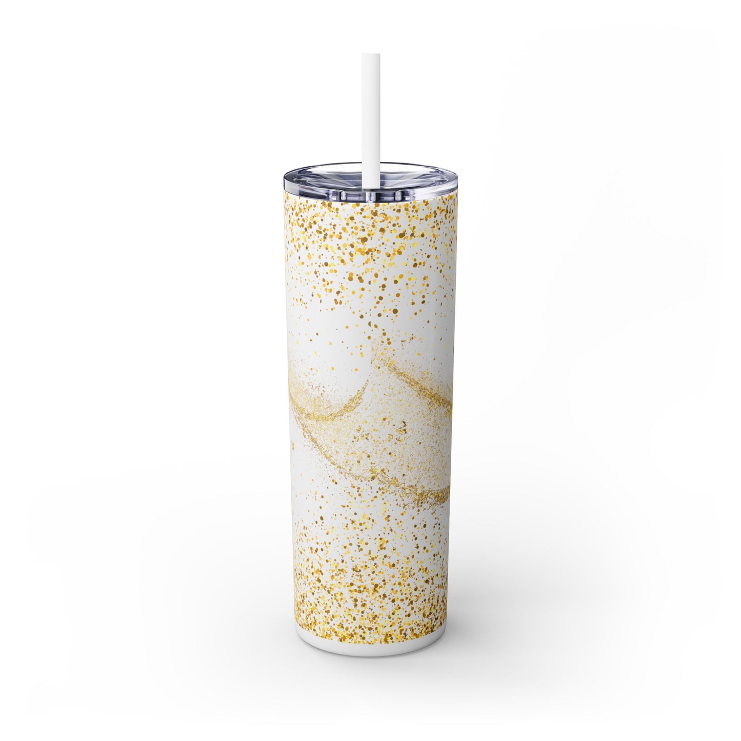 Melanin Queen | Skinny Tumbler with Straw, 20oz