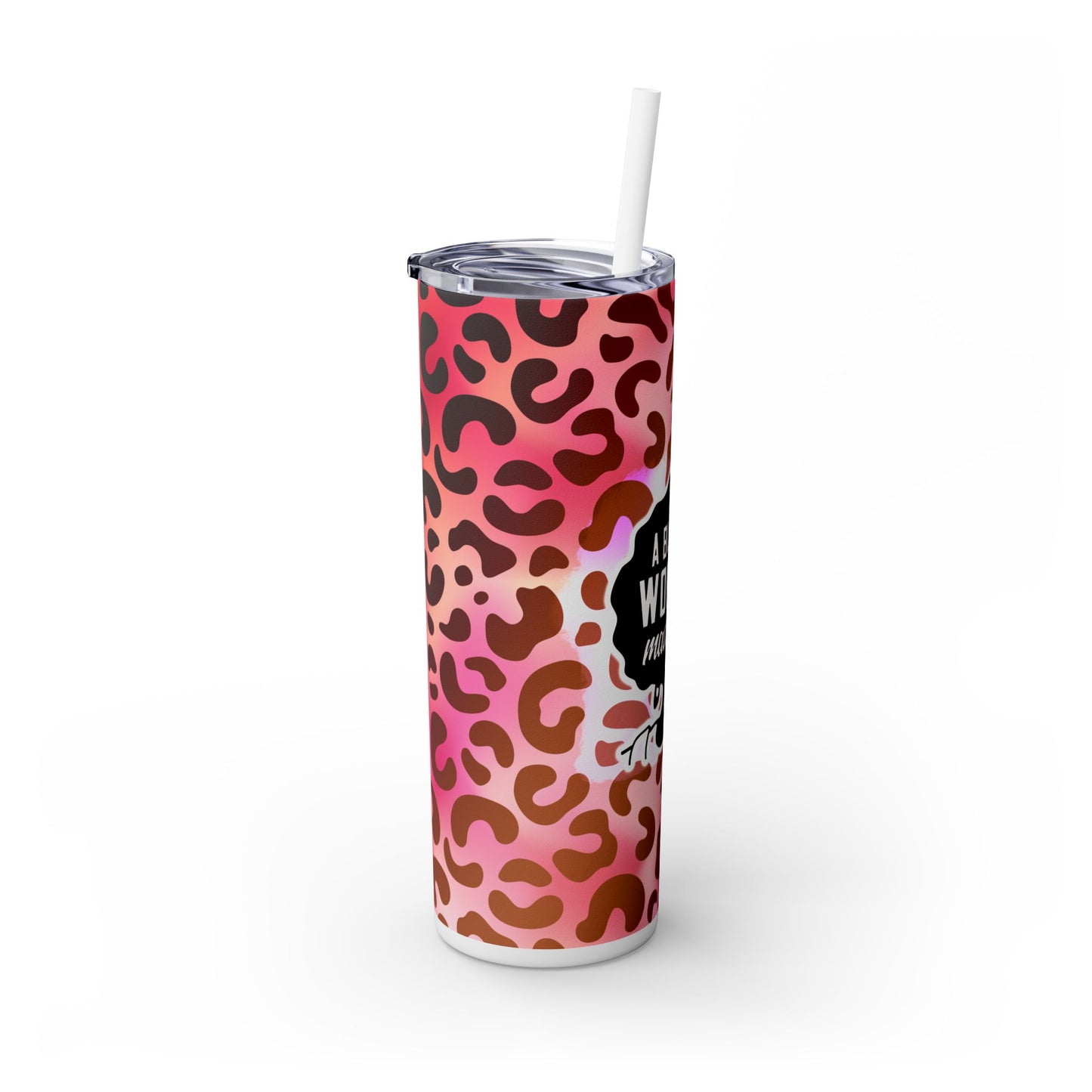 Black Woman Made Me | Skinny Tumbler with Straw, 20oz