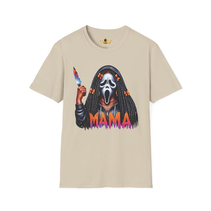 Black Woman Ghost Face T-Shirt | Halloween Horror Tee