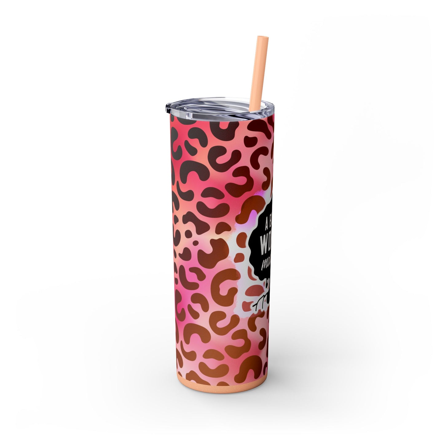 Black Woman Made Me | Skinny Tumbler with Straw, 20oz