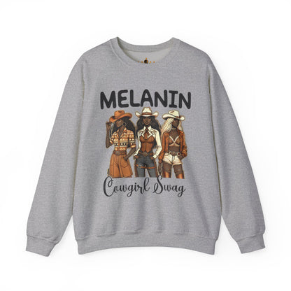 Melanin Cowgirl Swag Sweatshirt | Bold Western Style