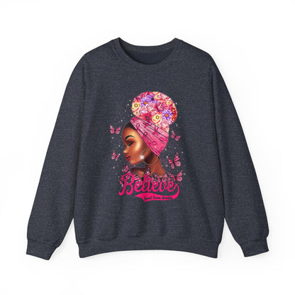 Believe in Strength 💪 Breast Cancer Awareness Sweatshirt 🎀