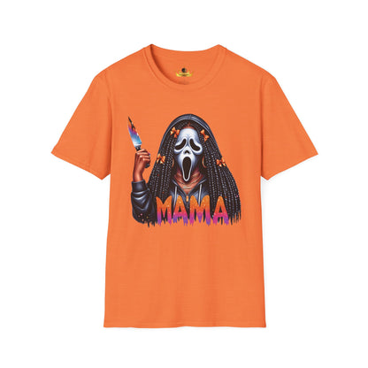 Black Woman Ghost Face T-Shirt | Halloween Horror Tee