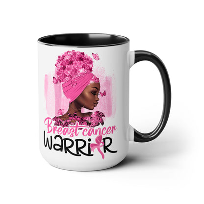 Breast Cancer Warrior Mug – Black Girl Magic 15 oz Gift