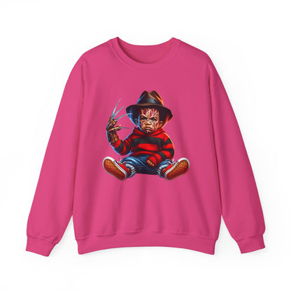 Black Baby Boy Freddy Krueger Sweatshirt  | Women’s Halloween Horror Sweater