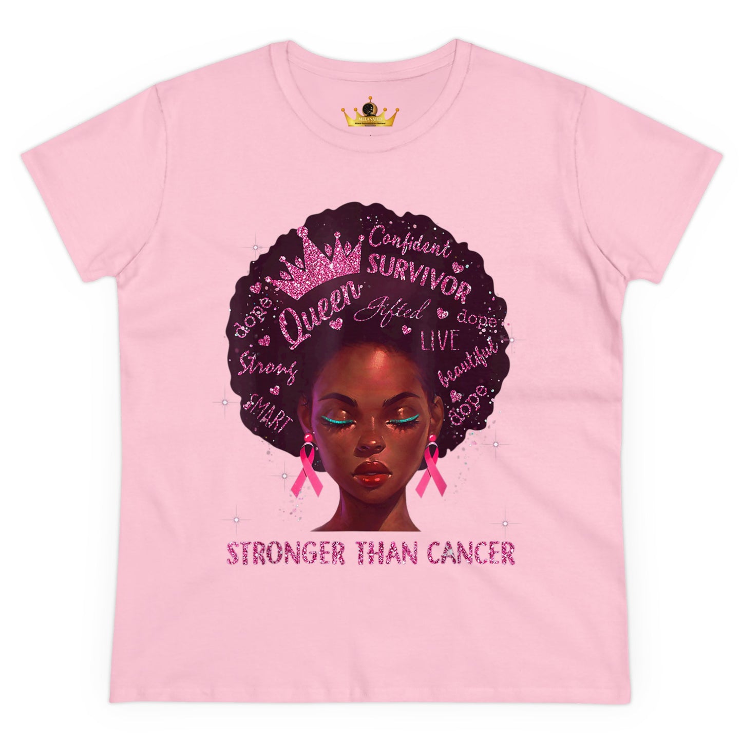 Stronger Than Cancer Shirt | Black Queen Survivor Empowerment Tee