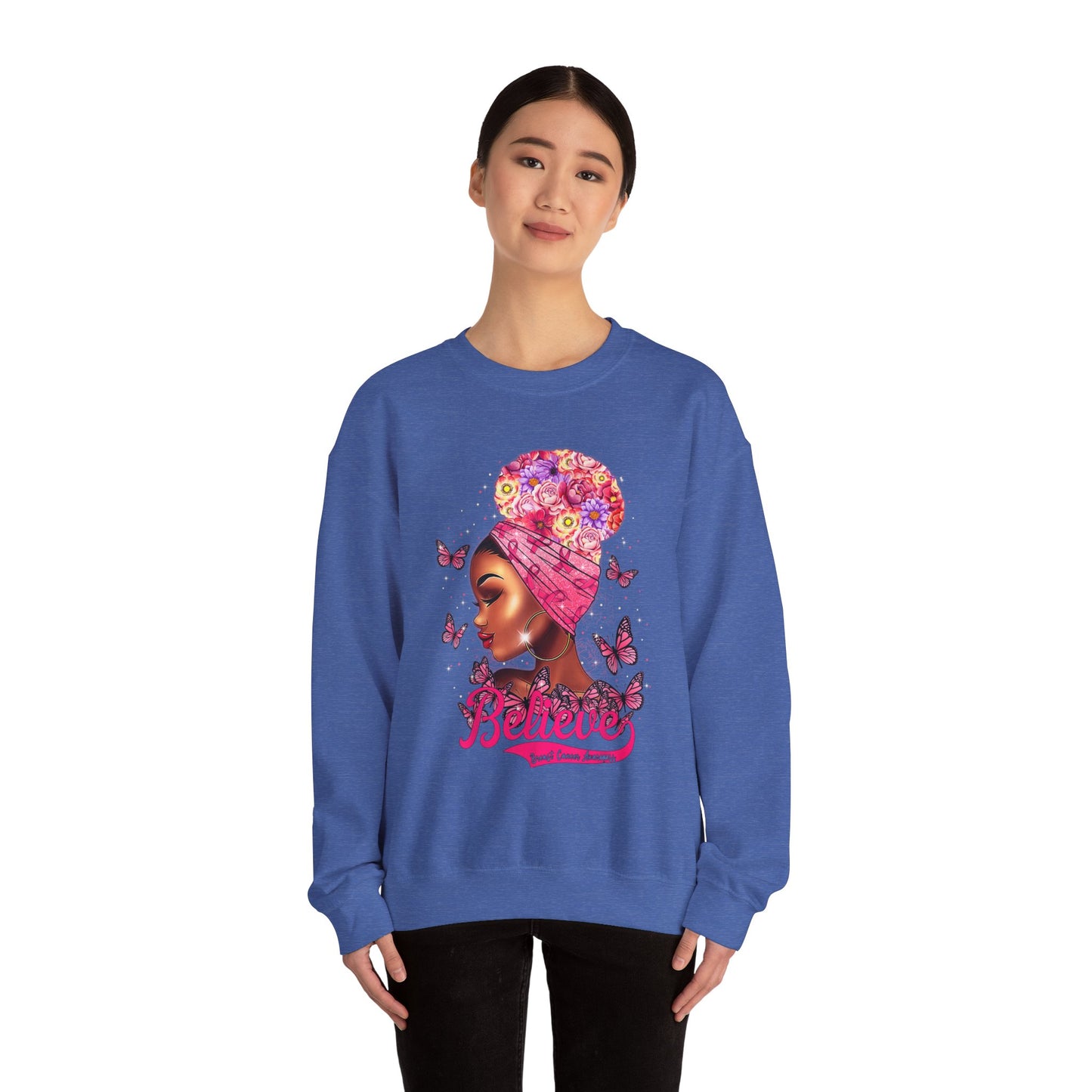 Believe in Strength 💪 Breast Cancer Awareness Sweatshirt 🎀