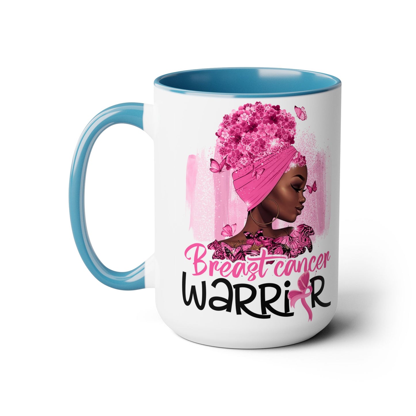 Breast Cancer Warrior Mug – Black Girl Magic 15 oz Gift