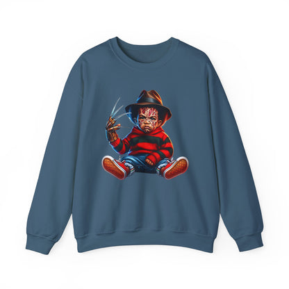 Black Baby Boy Freddy Krueger Sweatshirt  | Women’s Halloween Horror Sweater