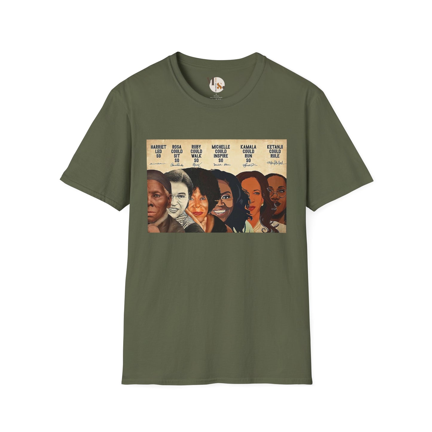 Harriet Led, Rosa Sat, Ruby Walked: Black Women Leadership Tee