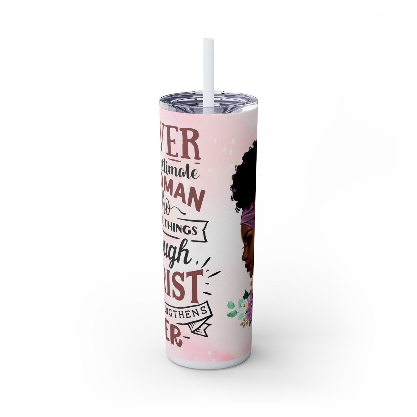 Christian Skinny Tumbler 20oz | Inspirational Gift for Women