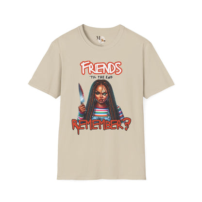 Friends Till the End Halloween Tee | Black Girl Horror Shirt 👻🖤