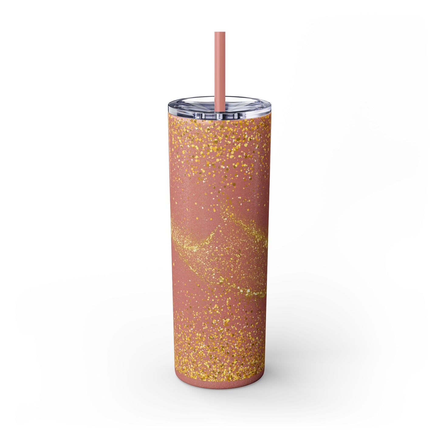 Melanin Queen | Skinny Tumbler with Straw, 20oz