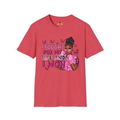 Empowered Black Girl Magic Breast Cancer Survivor Tee – Strength & Style