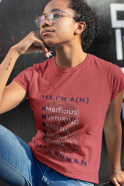 A.N.G.R.Y. Black Woman Tee