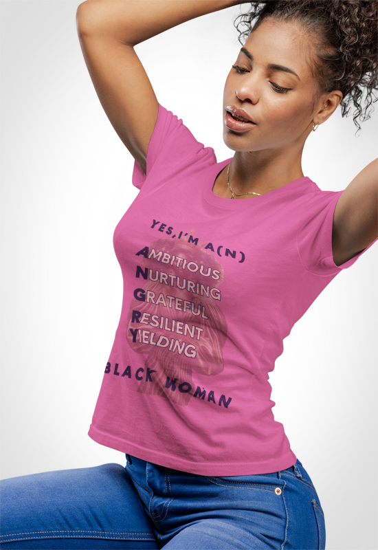 A.N.G.R.Y. Black Woman Tee