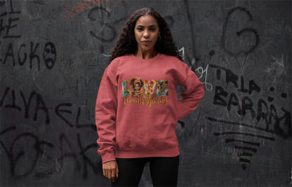 Love Thanksgiving Black Girl Sweatshirt – Cozy Holiday Essential