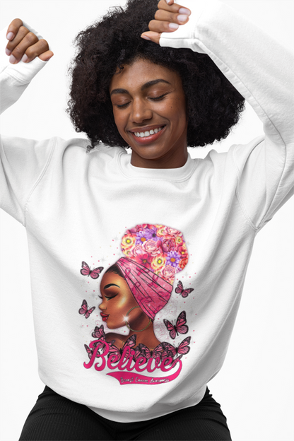 Believe in Strength 💪 Breast Cancer Awareness Sweatshirt 🎀