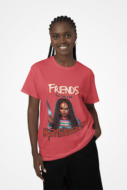 Friends Till the End Halloween Tee | Black Girl Horror Shirt 👻🖤