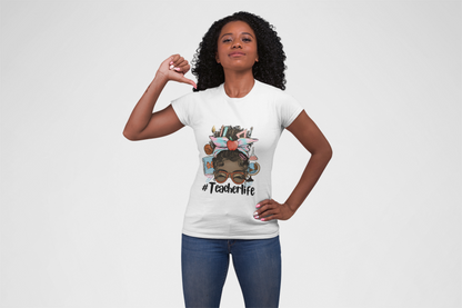 Black Woman Teacher T-Shirt