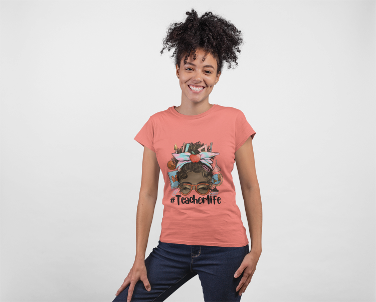 Black Woman Teacher T-Shirt