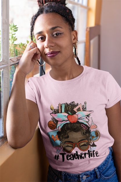 Black Woman Teacher T-Shirt