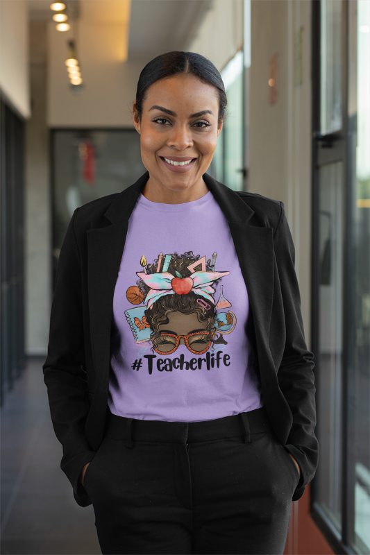 Black Woman Teacher T-Shirt