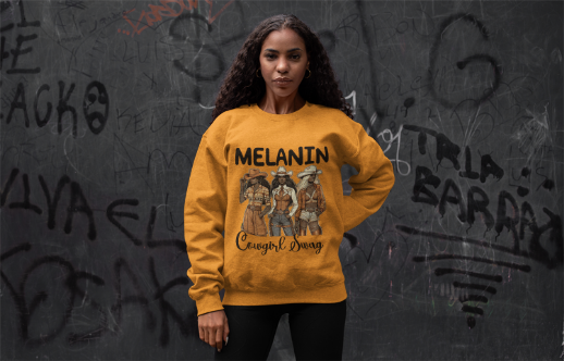 Melanin Cowgirl Swag Sweatshirt | Bold Western Style