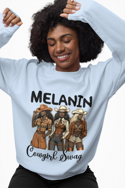 Melanin Cowgirl Swag Sweatshirt | Bold Western Style