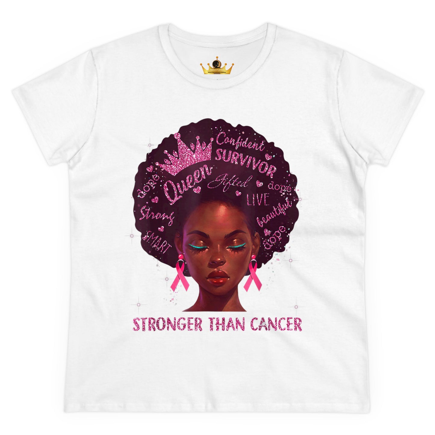 Stronger Than Cancer Shirt | Black Queen Survivor Empowerment Tee