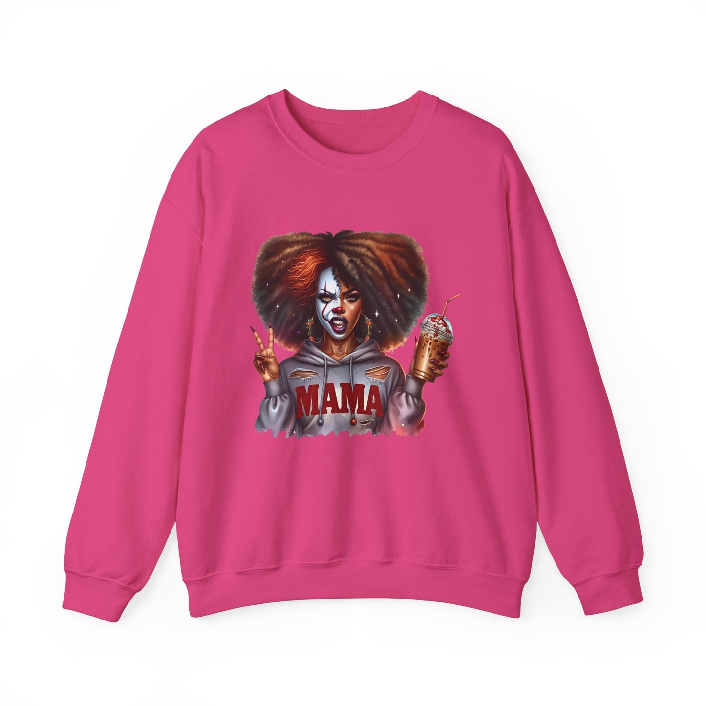 Black Woman Pennywise Sweatshirt | Spooky Horror Fan Must-Have