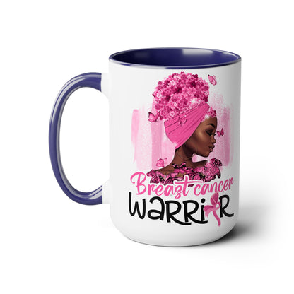 Breast Cancer Warrior Mug – Black Girl Magic 15 oz Gift