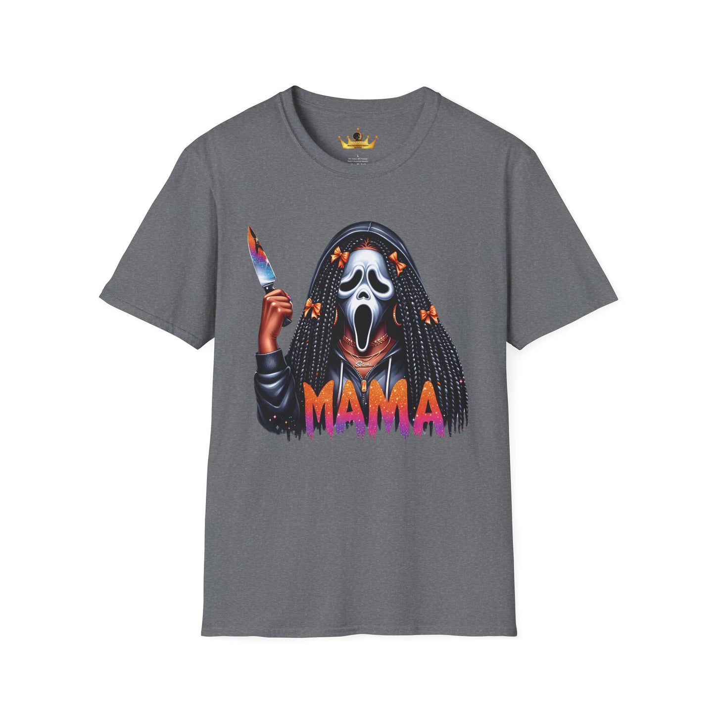 Black Woman Ghost Face T-Shirt | Halloween Horror Tee