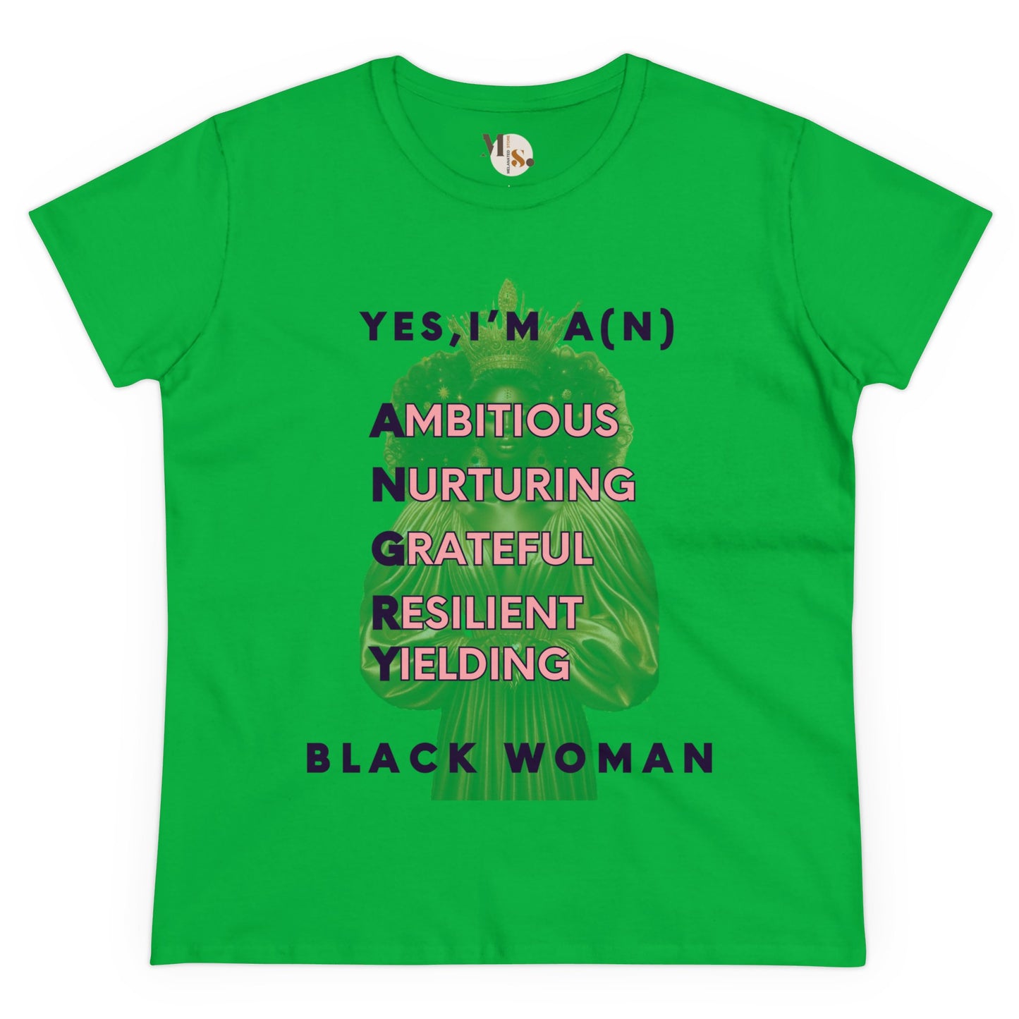 A.N.G.R.Y. Black Woman Tee