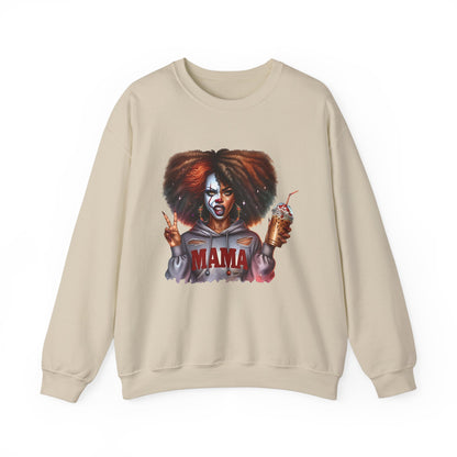 Black Woman Pennywise Sweatshirt | Spooky Horror Fan Must-Have