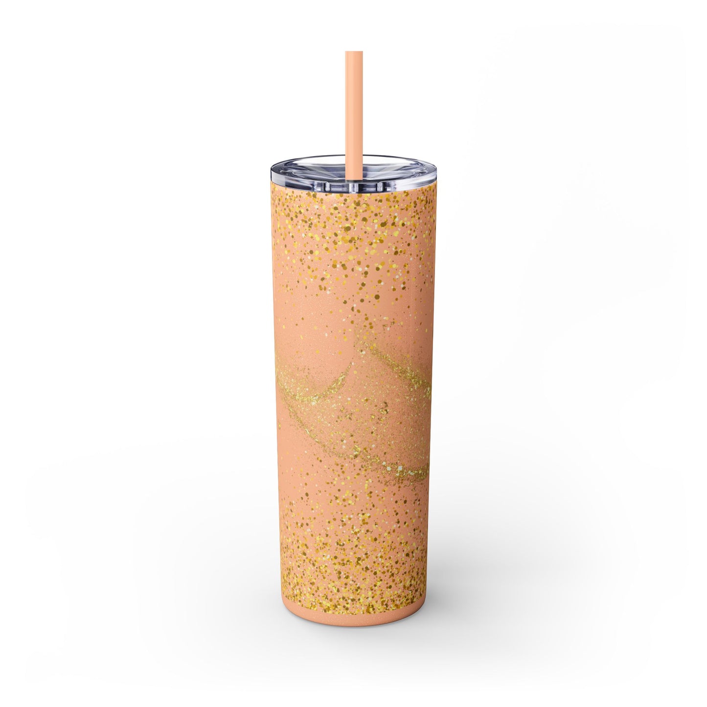 Melanin Queen | Skinny Tumbler with Straw, 20oz