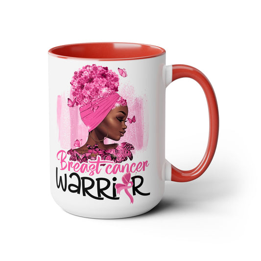 Breast Cancer Warrior Mug – Black Girl Magic 15 oz Gift