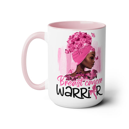 Breast Cancer Warrior Mug – Black Girl Magic 15 oz Gift