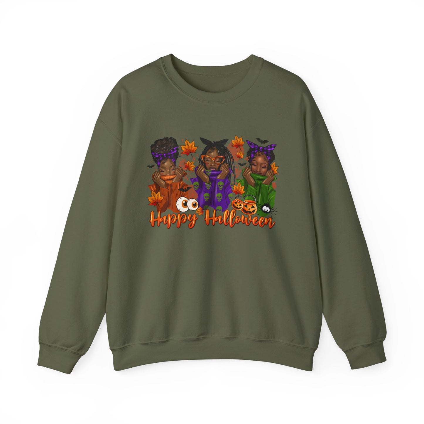 Happy Halloween Sweatshirt | Spooky Season Afrocentric Sweatshirt