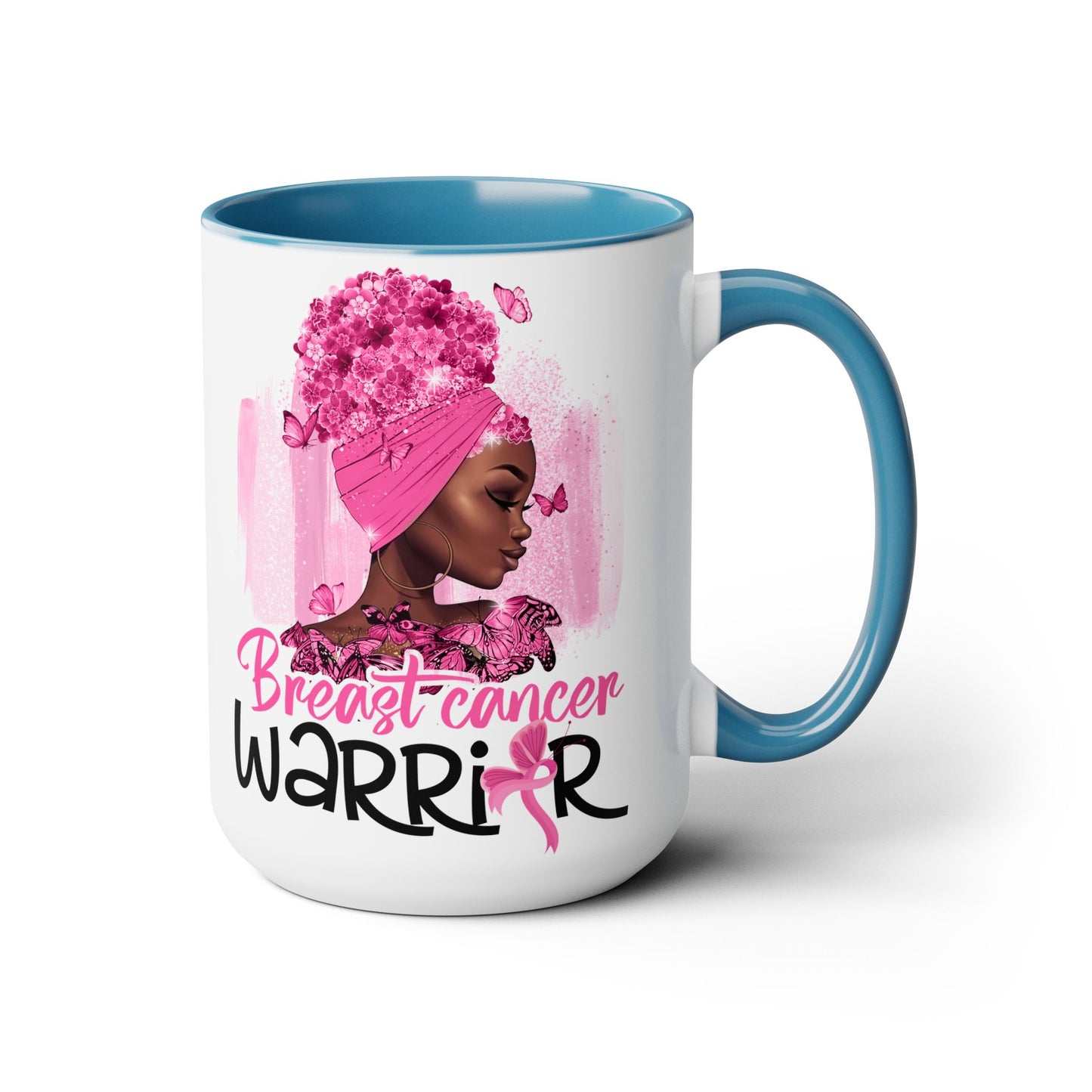 Breast Cancer Warrior Mug – Black Girl Magic 15 oz Gift