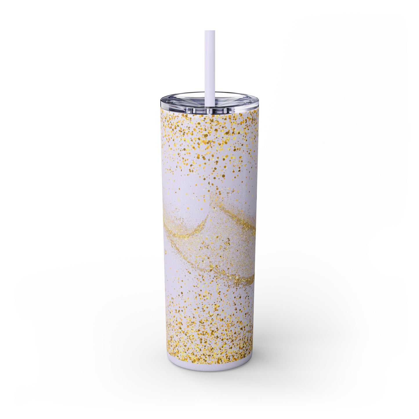 Melanin Queen | Skinny Tumbler with Straw, 20oz